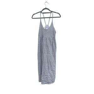 dRA Los Angeles Knit Racerback Mini Dress,‎ Scoop neck, Gray Stripes, sz S